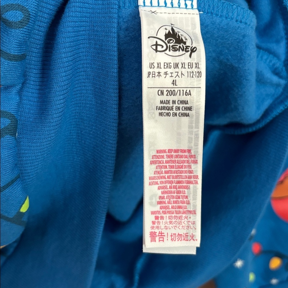 Disney Store Blue Toy Story Light-Up Holiday Christmas Crew Sweatshirt XL - Picture 5 of 11